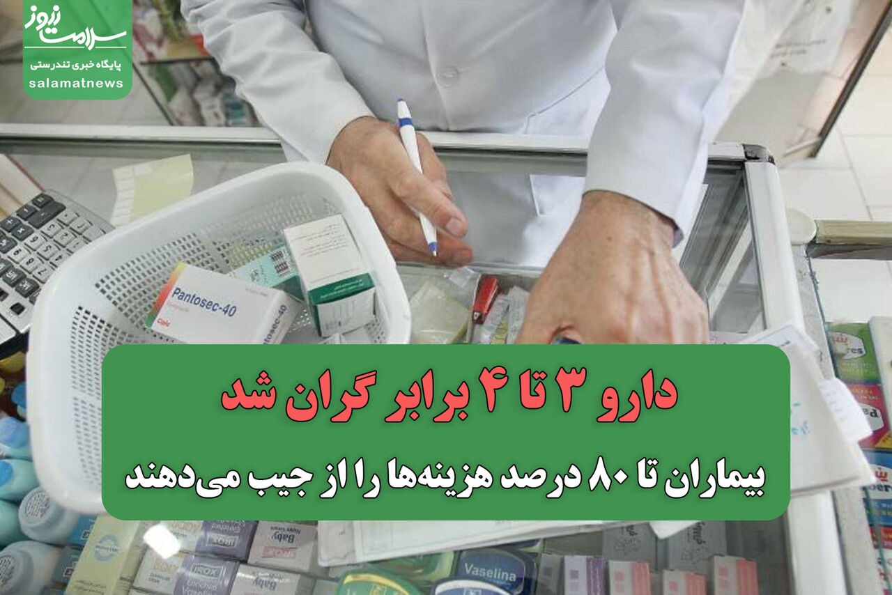 دارو ۳ تا ۴ برابر گران شد/ بیماران تا ۸۰ درصد هزینه‌ها را از جیب می‌دهند