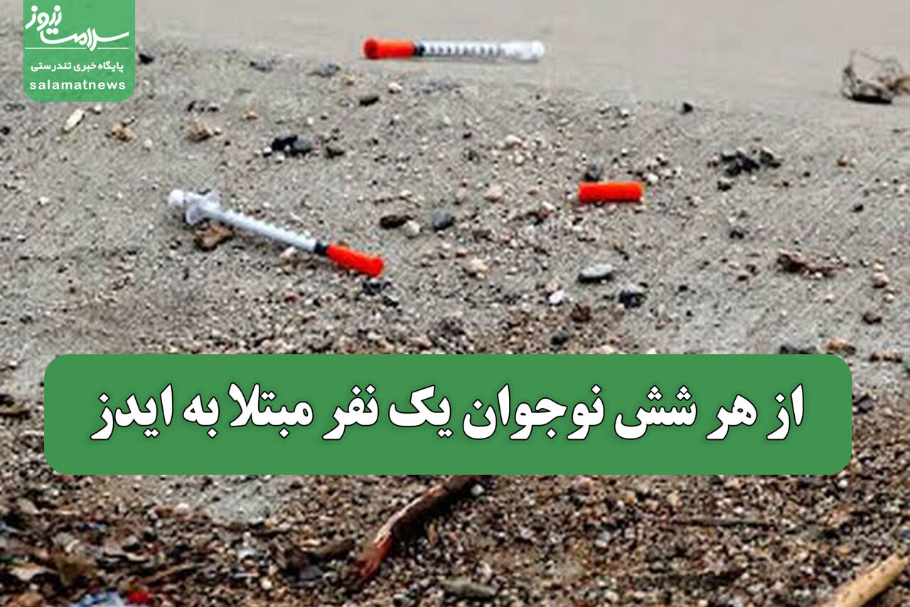 از هر شش نوجوان یک نفر مبتلا به ایدز