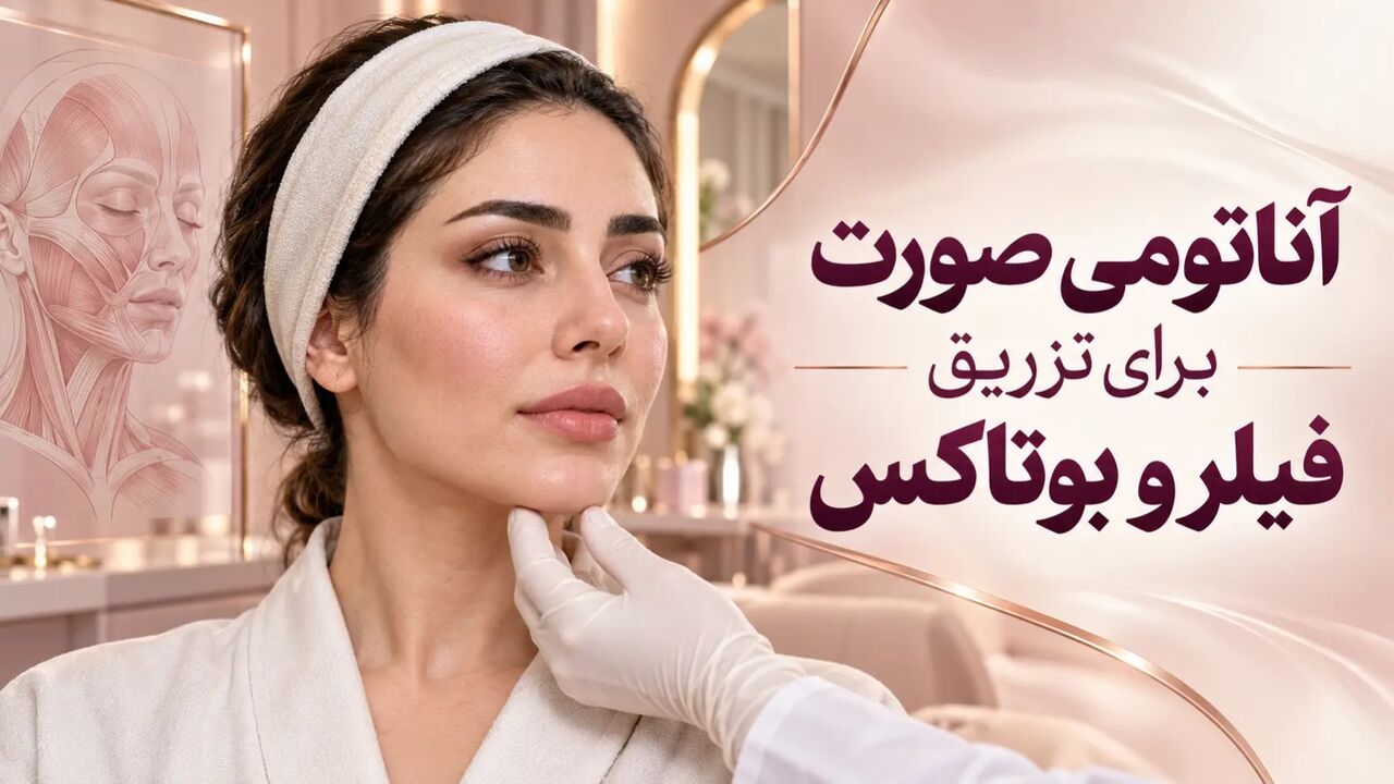 آناتومی صورت برای تزریق فیلر و بوتاکس