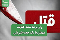 راز برملا شده جنایت مهمان با یک جعبه شیرینی