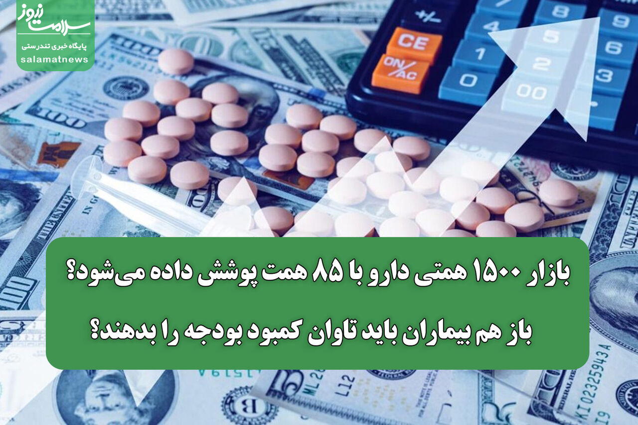 بازار ۱۵۰۰ همتی دارو با ۸۵ همت پوشش داده می‌شود؟ /  باز هم بیماران باید تاوان کمبود بودجه را بدهند؟