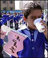 توزیع شیر در مدارس از ۷۰ به ۲۵ نوبت کاهش یافت