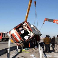 واژگونی اتوبوس زائران ایرانی در عراق ۲۶ مجروح بر جای گذاشت