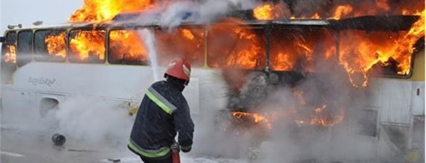 شناسایی 3 مقصر در آتش‌سوزی مرگبار اتوبوس اسکانیا