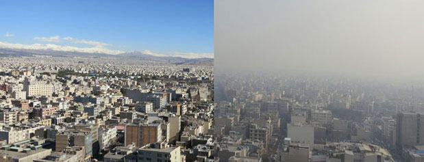 مقایسه کیفیت هوای روزهای نخست سال در دو دولت روحانی و احمدی‌نژاد