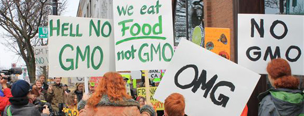 تظاهرات مردم دنیا بر ضد محصولات دستکاری شده ژنتیکی