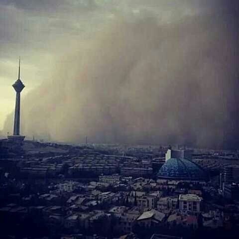 تهران طوفانی شد