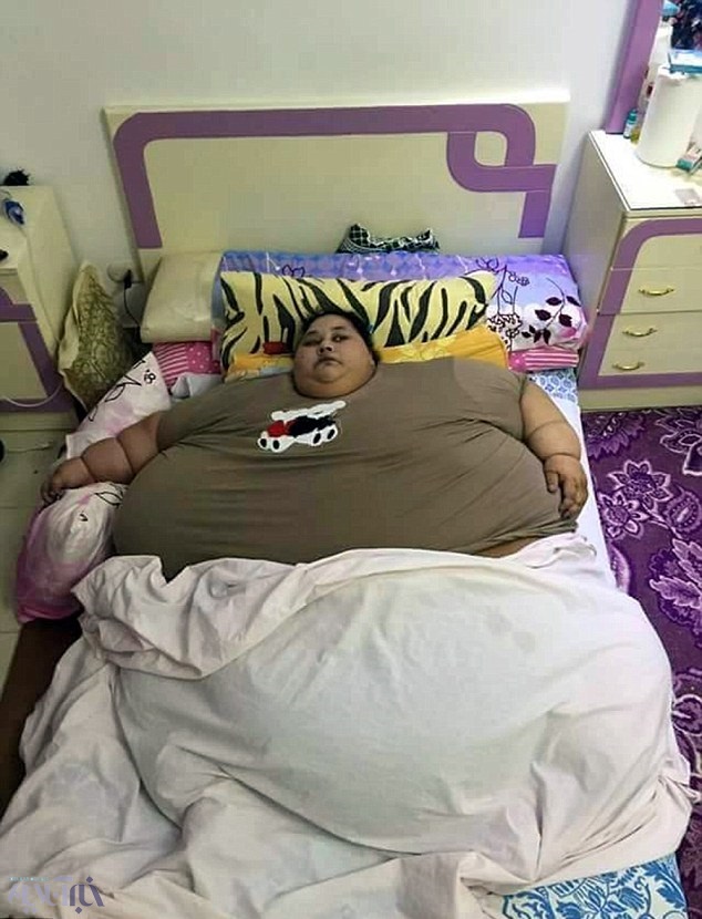 عکس/چاق‌ترین زن جهان با ۵۰۰ کیلو وزن