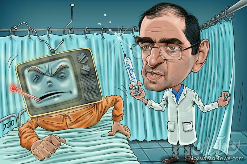 کاریکاتور/وزیر بهداشت اینطوری تلویزیون را ادب کرد!
