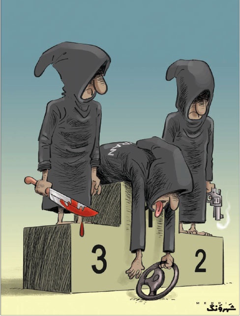 کاریکاتور/رکورد جدید ما ایرانی‌ها در مردن!