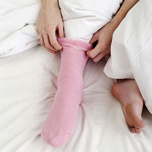 برای تجربه خواب بهتر، جوراب بپوشید