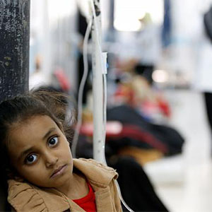 شمار قربانیان وبا در یمن ‌از مرز 1800 تن گذشت