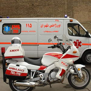 ورود 200 دستگاه آمبولانس موتوری مجهز به ناوگان اورژانس تهران