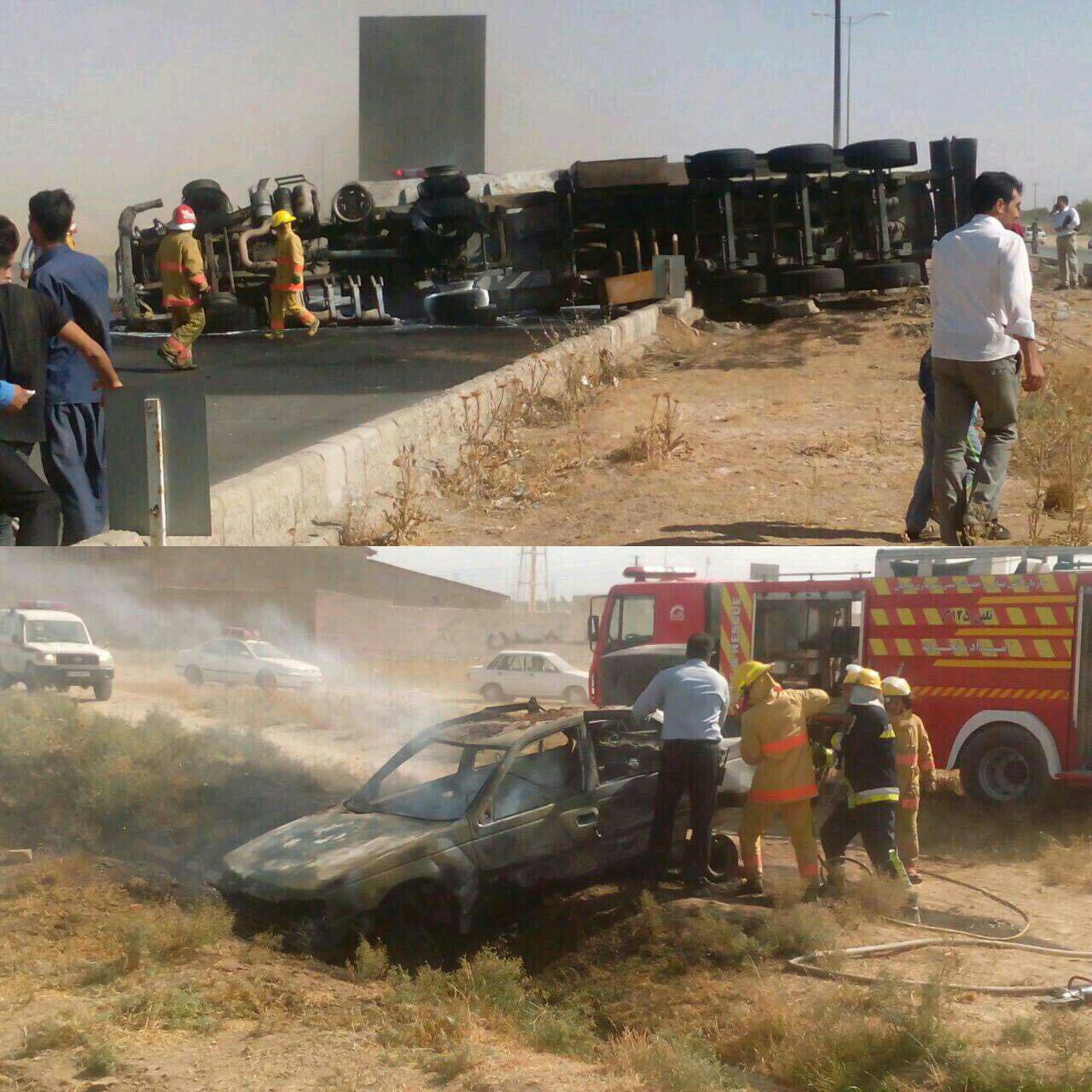 انفجار مرگبار تانکر سوخت در جاده قوچان &ndash; مشهد