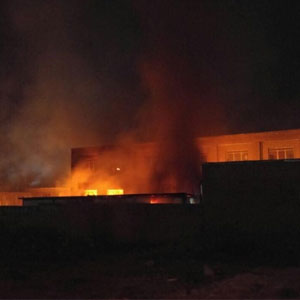 عکس/مدرسه جنجالی ارومیه به آتش کشیده شد
