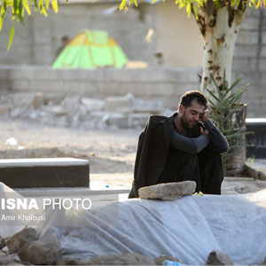 دفن بی جواز 61 جانباخته زلزله کرمانشاه
