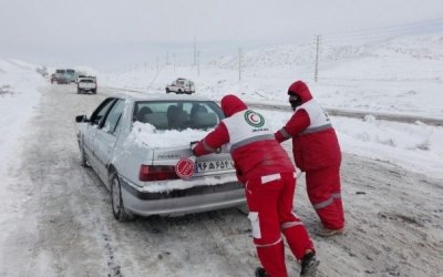 امدادرسانی به ۵۶ هزار نفر گرفتار در برف