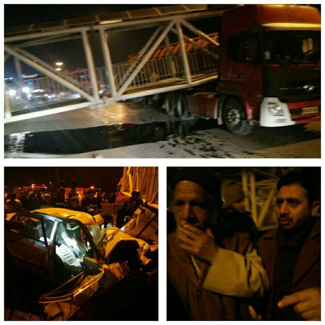 کشته‌شدگان سقوط پل عابر پیاده در پاکدشت به ۳ نفر رسید / اسامی کشته‌شدگان