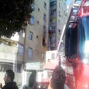 نجات ۱۰۰ نفردر آتش سوزی برج مسکونی