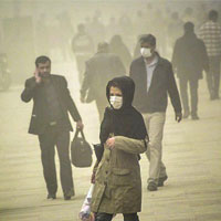 آلودگی هوا در ریگان کرمان؛ 23 نفر راهی بیمارستان شدند