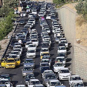 ترافیک پر حجم در محور ایلام_ مهران
