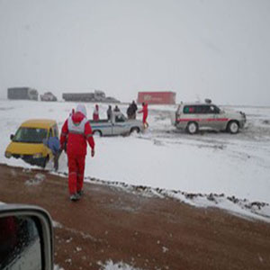 امدادرسانی به بیش از 5 هزار حادثه دیده به دلیل وقوع برف و کولاک