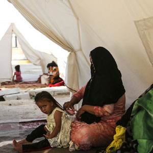 فقر بهداشت در اردوگاه‌های سیل‌زدگان