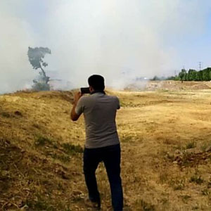 فصل آتش‌سوزی در باغستان قزوین آغاز شد