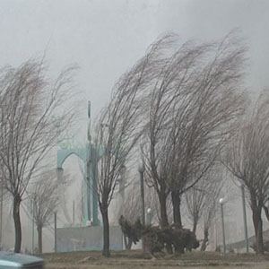 پیش بینی وزش باد شدید در تهران/افزایش نسبی دما برای اکثر مناطق کشور پیش بینی می شود