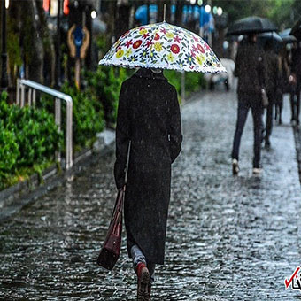 بارش باران در تهران و نیمه غربی کشور