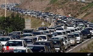 ترافیک نیمه سنگین در کرج-چالوس