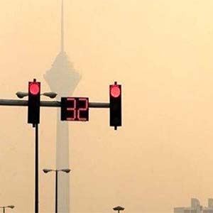 ۱۶ ایستگاه کیفیت هوای تهران در وضعیت قرمز